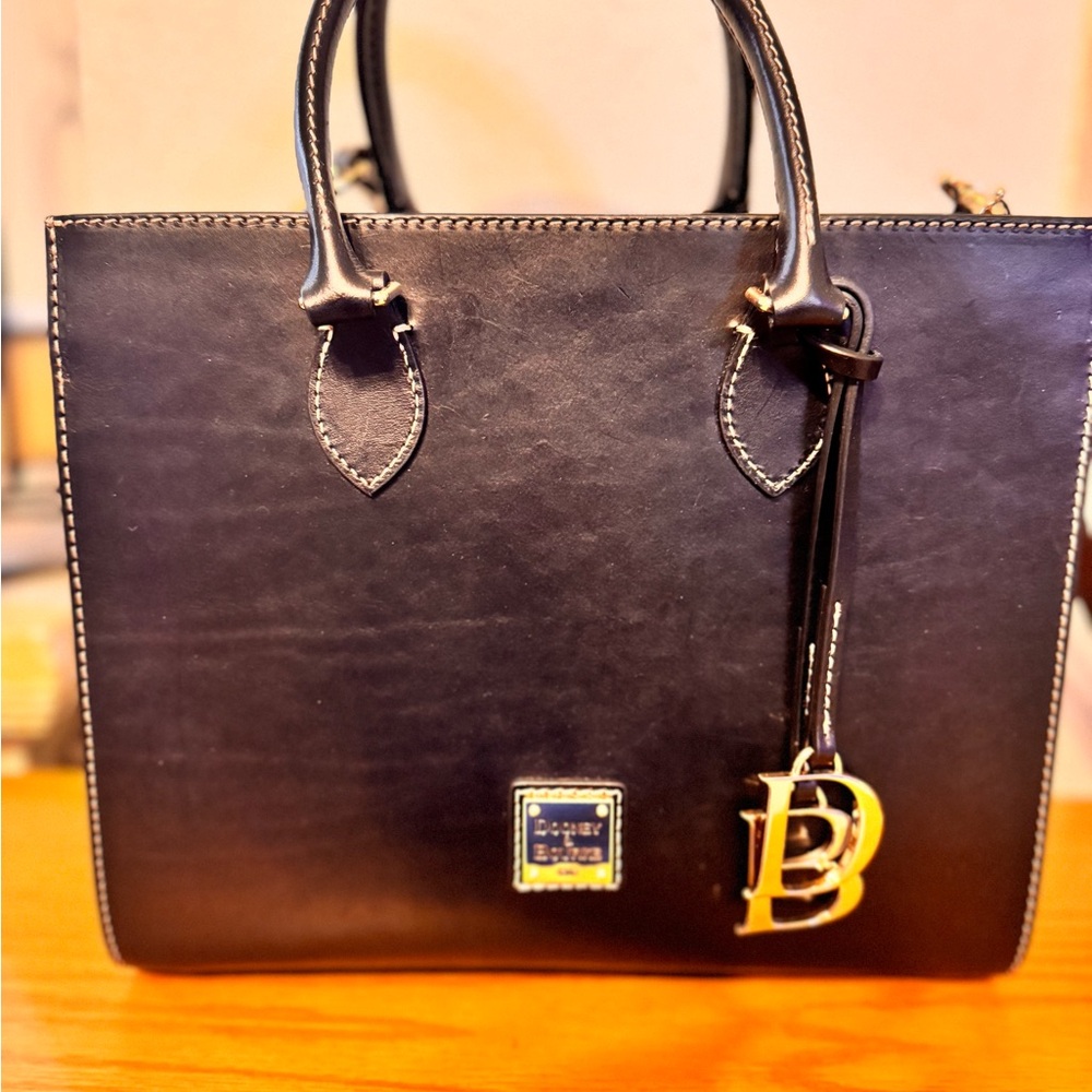 Dooney & Bourke Black Leather Tote Bag